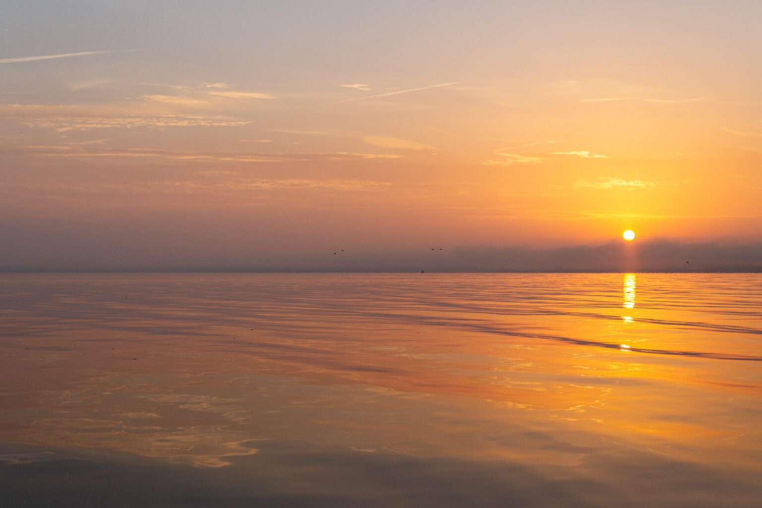 Sonnenaufgan über dem Kummerower See