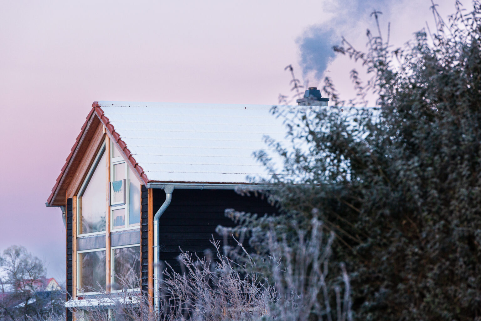Ferienhaus im Winter