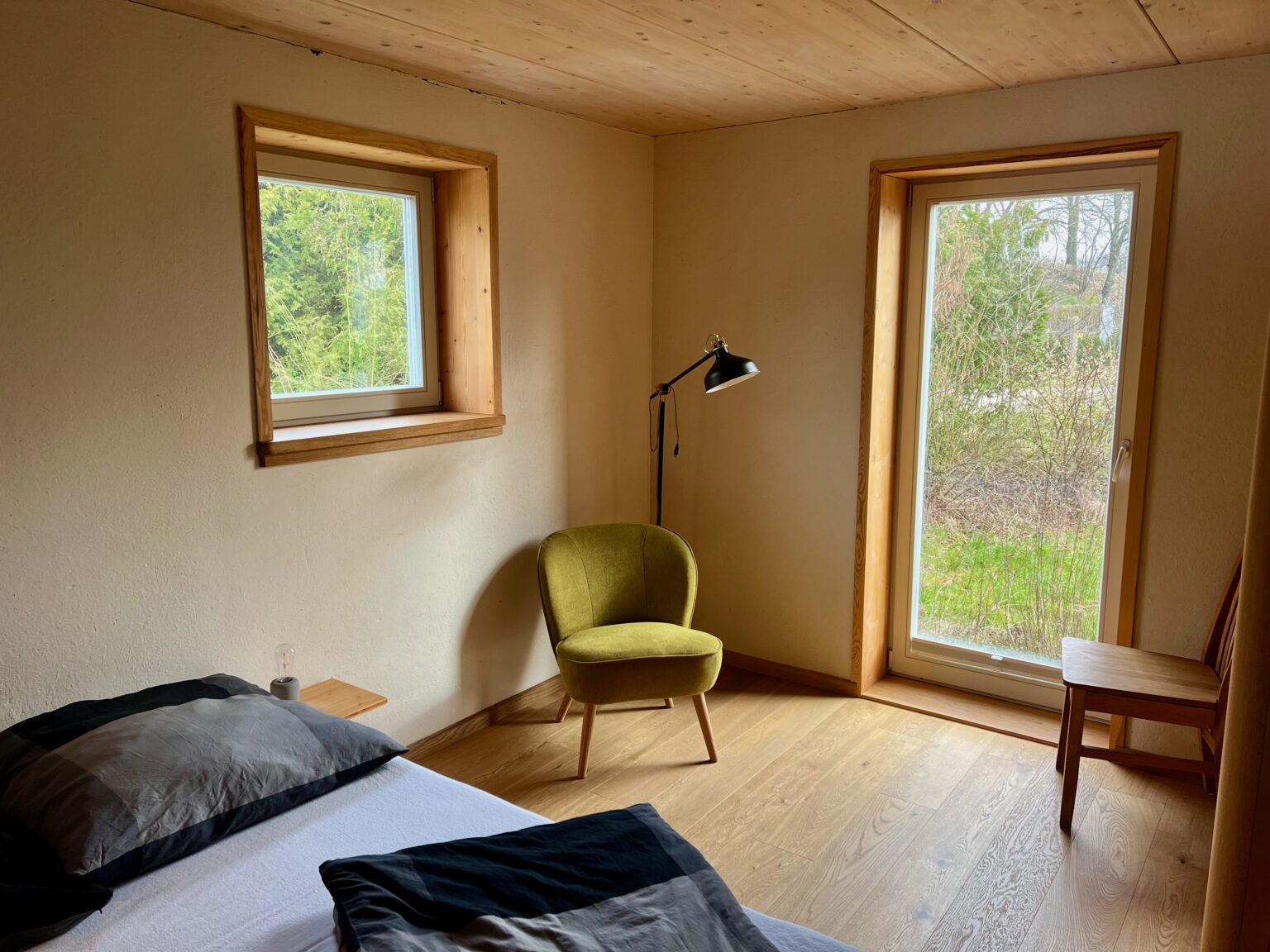 Ferienhaus, Schlafzimmer im Erdgeschoss